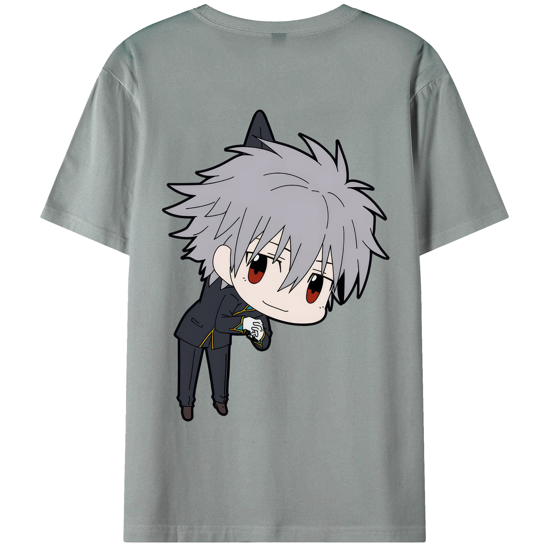 （画像用） EVA 新世紀エヴァンゲリオン 綿100％ メンズ半袖Tシャツ（バックプリント） 通気性